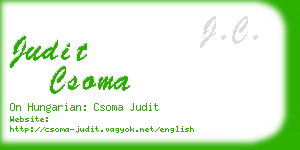 judit csoma business card